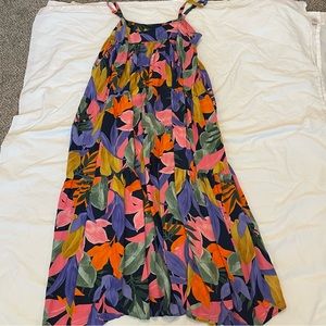 Tropical Floral Maxi Dress
